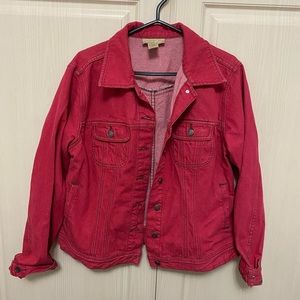 Vintage red jean jacket